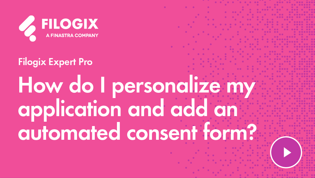 How do I personalize my application and add an automated consent form?